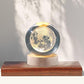 3d Galaxy Solar System Crystal Ball Night Light With Wooden Base For Boys And Girls